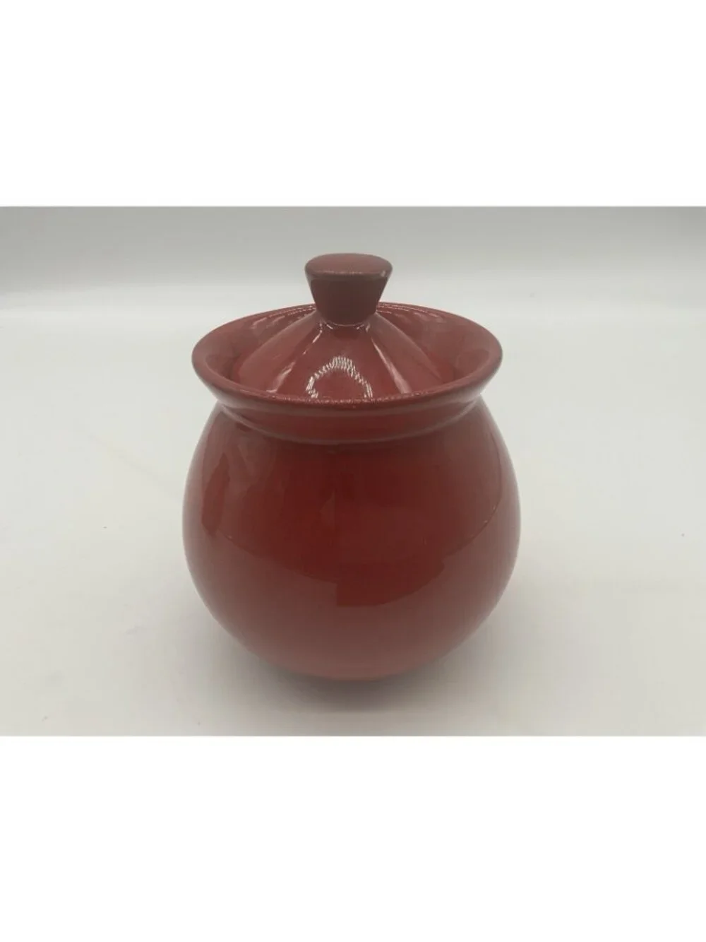 Waechtersbach Vintage Red Ceramic Creamer and Sugar Bowl Set in Cherry Red VTG